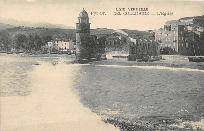 Carte postale ancienne Collioure L'Eglise à Collioure