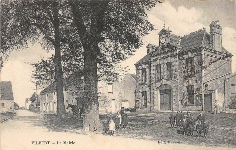 Carte postale ancienne Vilbert La Mairie