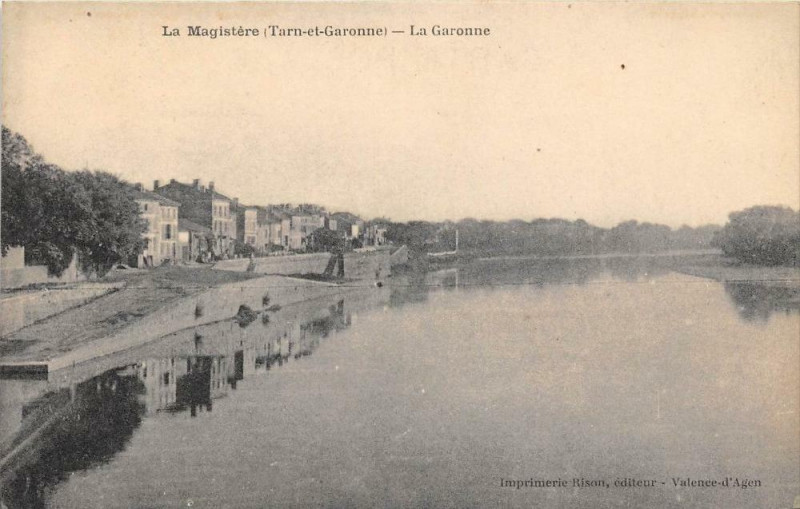 Carte postale ancienne La Magistere La Garonne (cliché pas courant