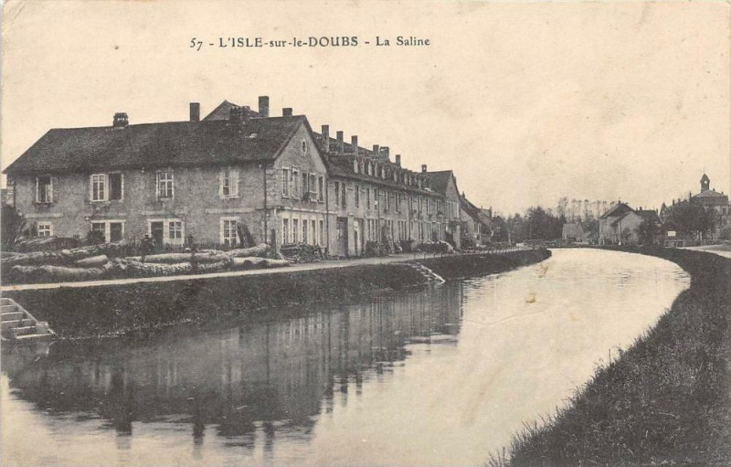 Carte postale ancienne Isle Sur Le Doubs La Saline à Doubs