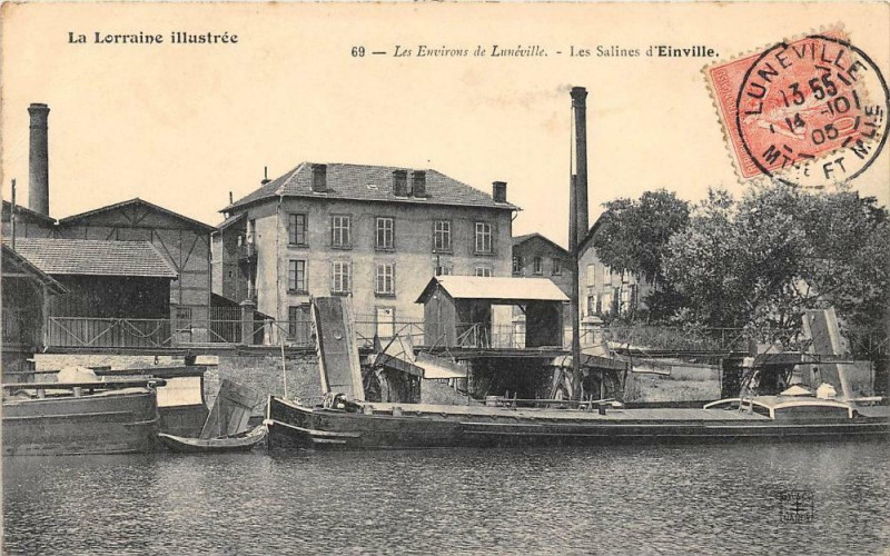 Carte postale ancienne Les Salines D'Einville