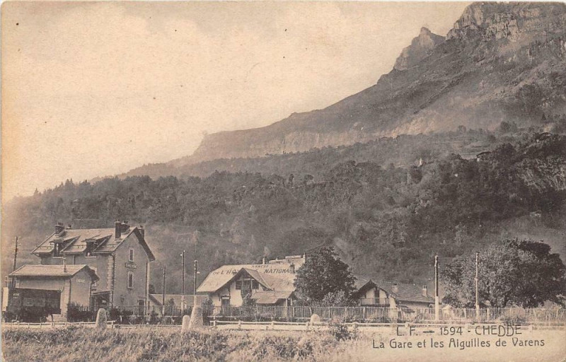 Carte postale ancienne Chedde La Gare
