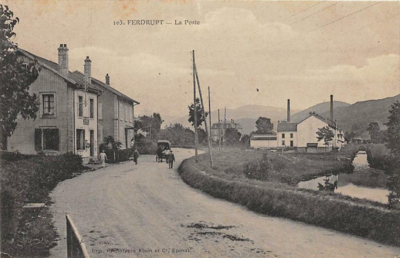 Carte postale ancienne Ferdrupt La Poste à Ferdrupt