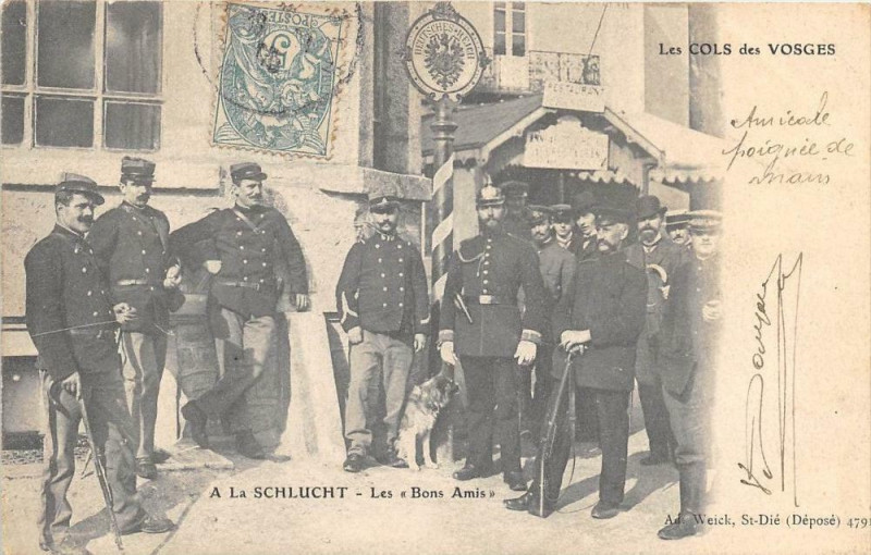 Carte postale ancienne A La Schlucht Les Bons Amis