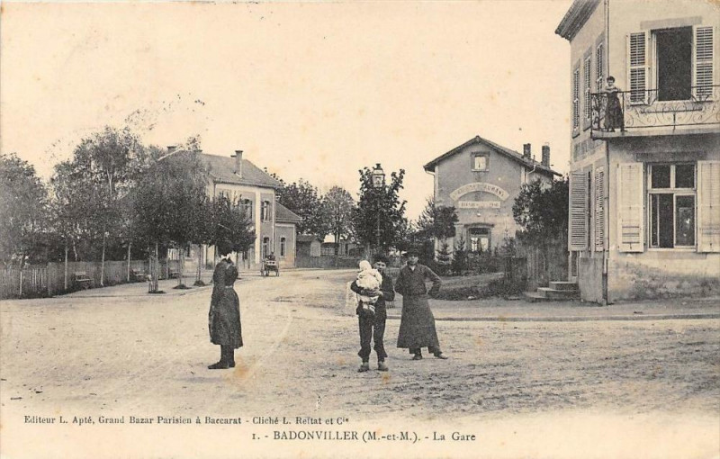 Carte postale ancienne Badonviller La Gare à Badonviller
