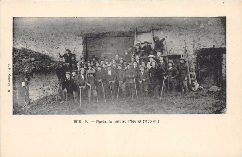 Carte postale ancienne Colonie N.d.saint Vincent A Yenne Apres La Nuit Au Pleuret(Cliché pas cou à Yenne