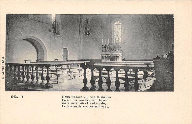 Carte postale ancienne Colonie N.d.saint Vincent A Yenne 1912 Nous T'Avons Vu Sur Le Chemin (cli à Yenne