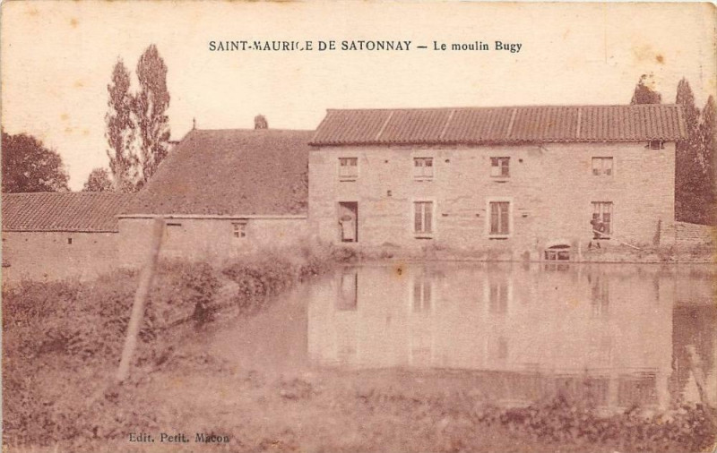 Carte postale ancienne Saint Maurice De Satonnay Le Moulin Bugy (cpa pas courante à Saint-Maurice-de-Satonnay
