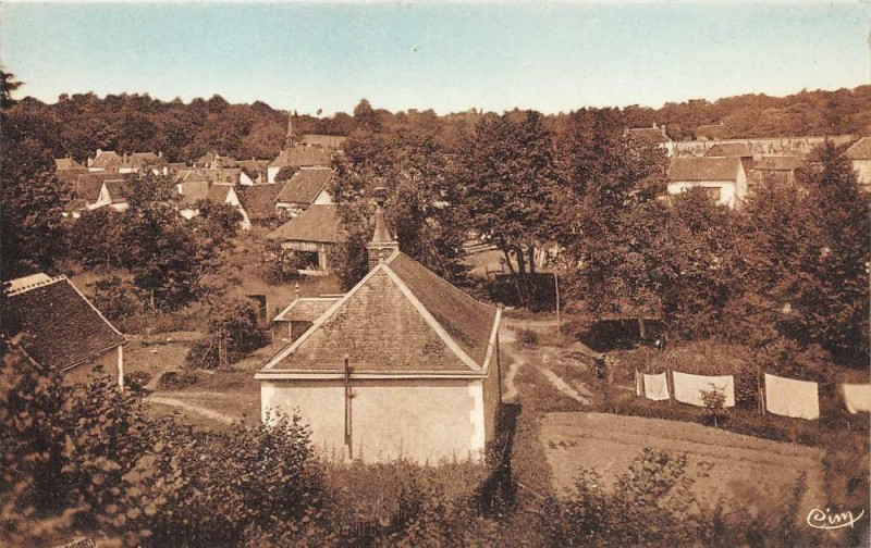 Carte postale ancienne Crotelles Vue Generale à Crotelles