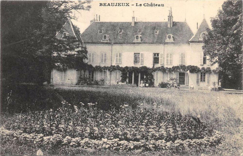 Carte postale ancienne Beaujeux Le Chateau à Château