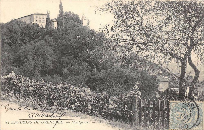 Carte postale ancienne Environs Grenoble Montfleuri (dos non divisé) à Grenoble
