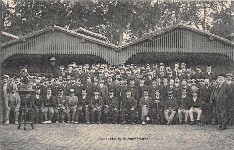 Carte postale ancienne Toulouse Tramways Et Omnibus F.pons Conducteurs Surnumeraires (état parfa à Toulouse