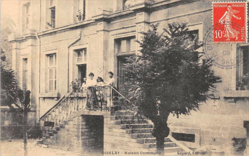 Carte postale ancienne Oiselay Maison Commune