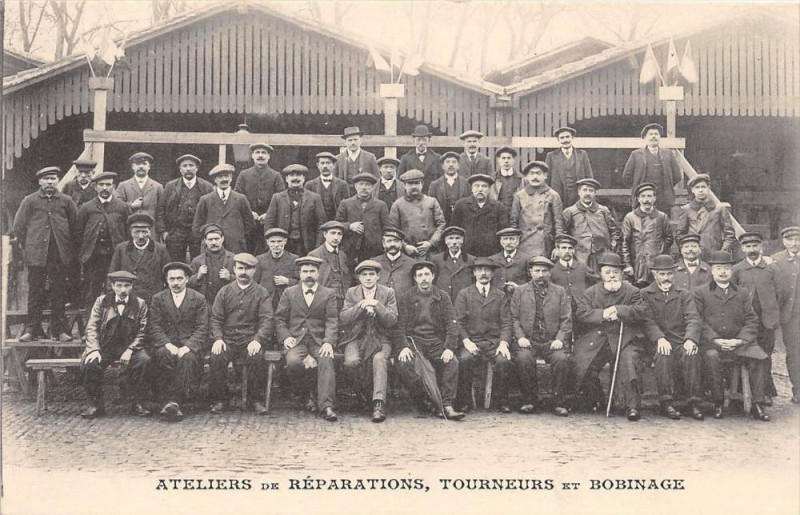Carte postale ancienne Toulouse Tramways Et Omnibus F.pons Ateliers De Reparations Tourneurs Et à Toulouse