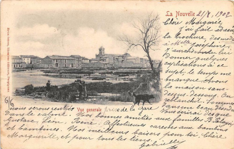 Carte postale ancienne La Nouvelle Vue Generale (dos non divisé)  Cpa Precurseur