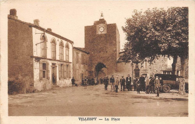 Carte postale ancienne Villespy La Place (cpa pas courante à Villespy