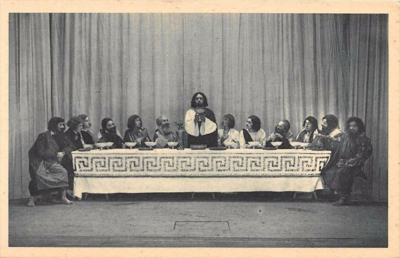Carte postale ancienne La Passion A Mazamet Le Repas Eucharistique à Mazamet