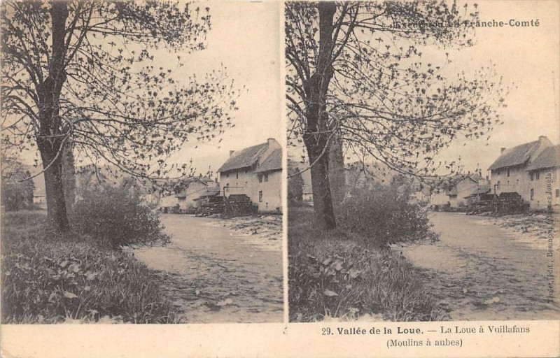 Carte postale ancienne Vallee De La Loue La Loue A Vuillafans à Vuillafans