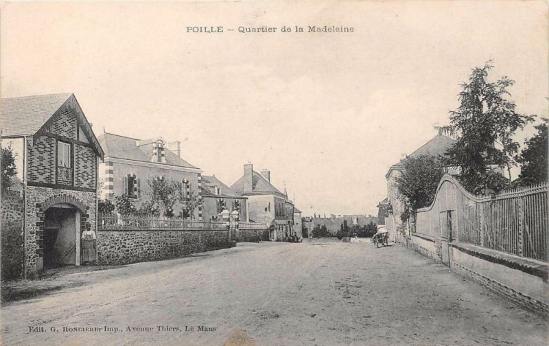 Carte postale ancienne Poille Quartier De La Madeleine