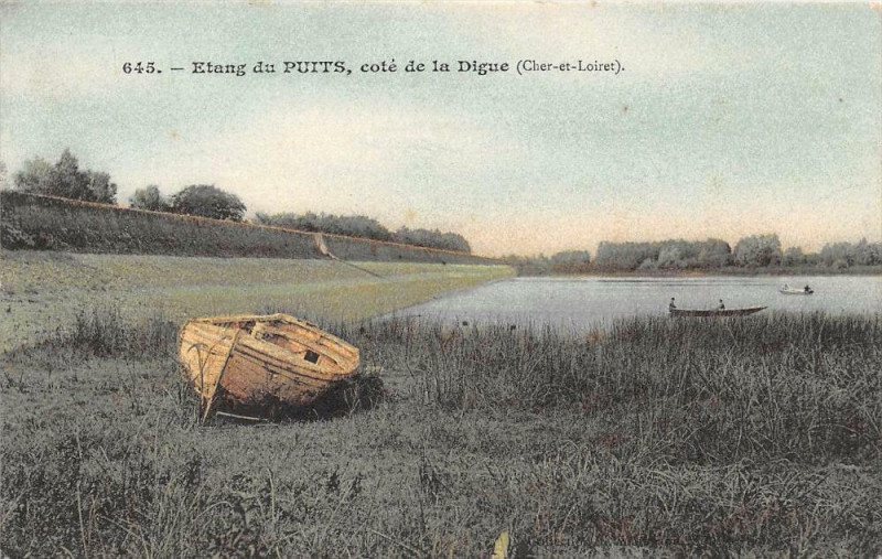 Carte postale ancienne Etang Du Puits Cote De La Digue