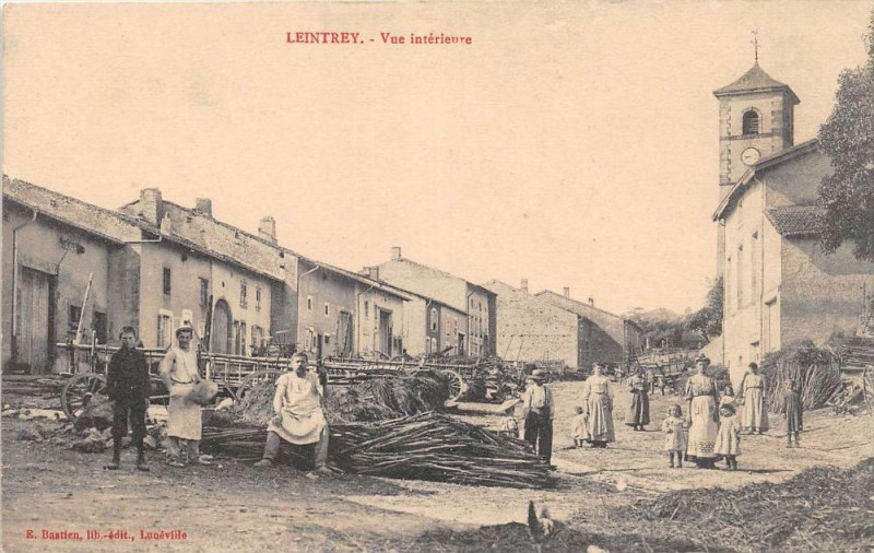 Carte postale ancienne Leintrey Vue Interieure à Leintrey