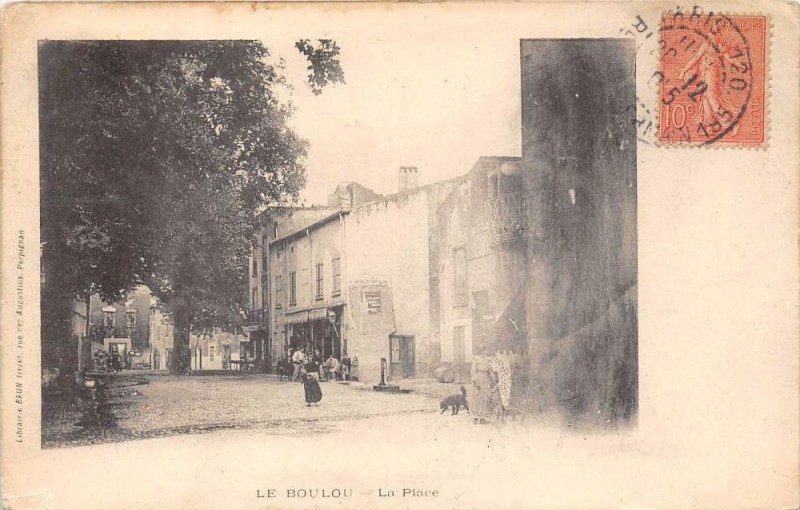 Carte postale ancienne Le Boulou La Place au Boulou