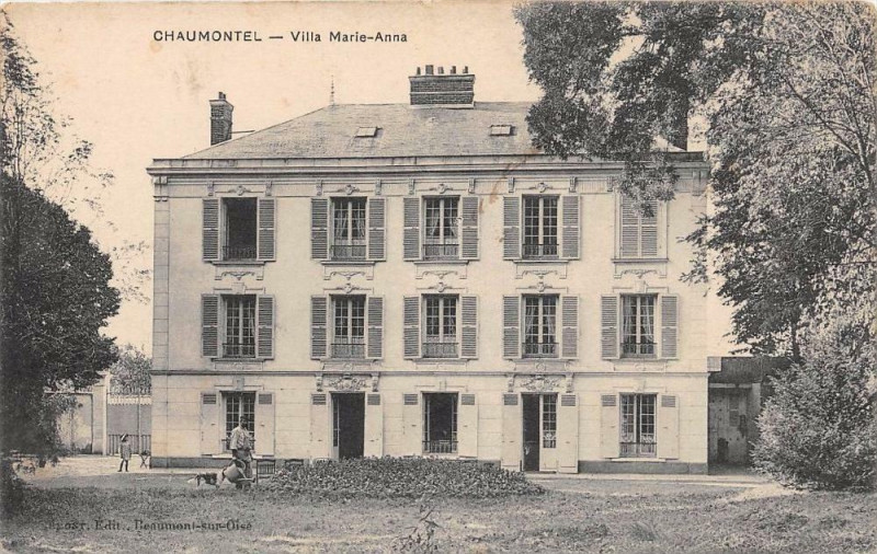 Carte postale ancienne Chaumontel Villa Marie Anna à Chaumontel
