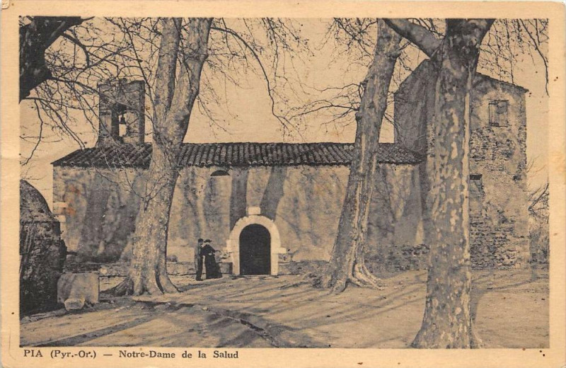 Carte postale ancienne Pia Notre Dame De La Salud à Pia
