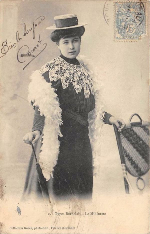 Carte postale ancienne Types Bordelais La Midinette