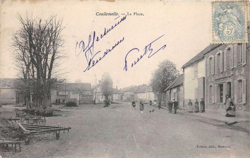 Carte postale ancienne Coulemelle La Place