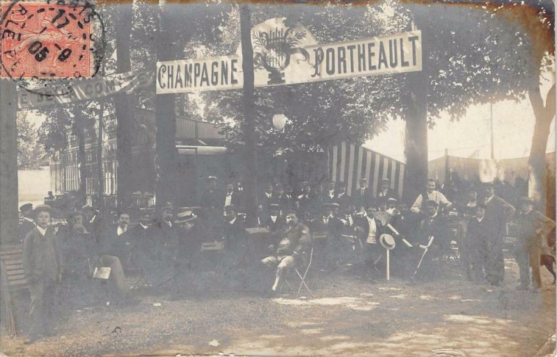 Carte postale ancienne Epernay Carte Photo Situee Au Verso Champagne Portheault  (scan recto ver à Épernay