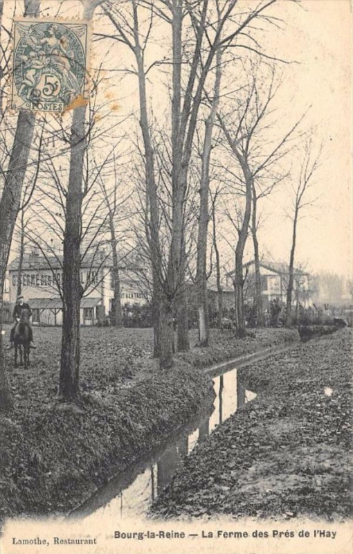 Carte postale ancienne Bourg La Reine La Ferme Des Pres De L'Hay à Bourg-la-Reine