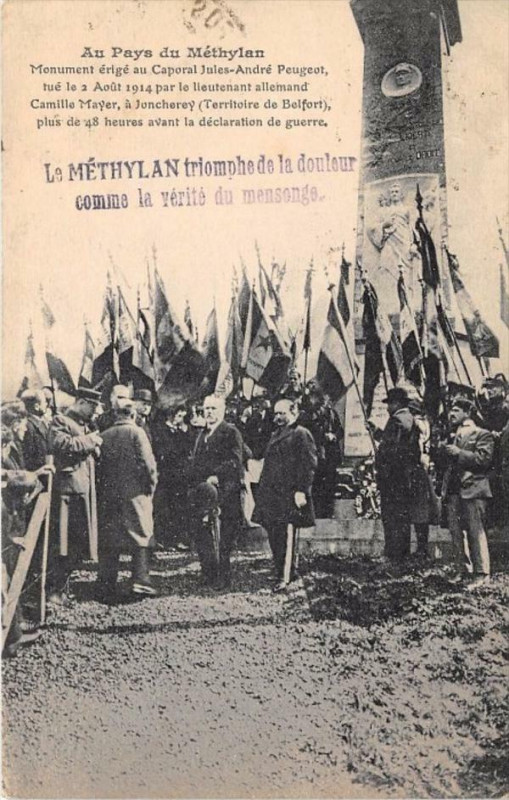 Carte postale ancienne Au Pays De Methylan Monument