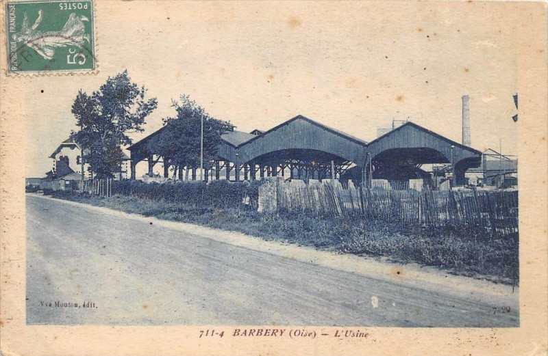 Carte postale ancienne Barbery L'Usine à Barbery