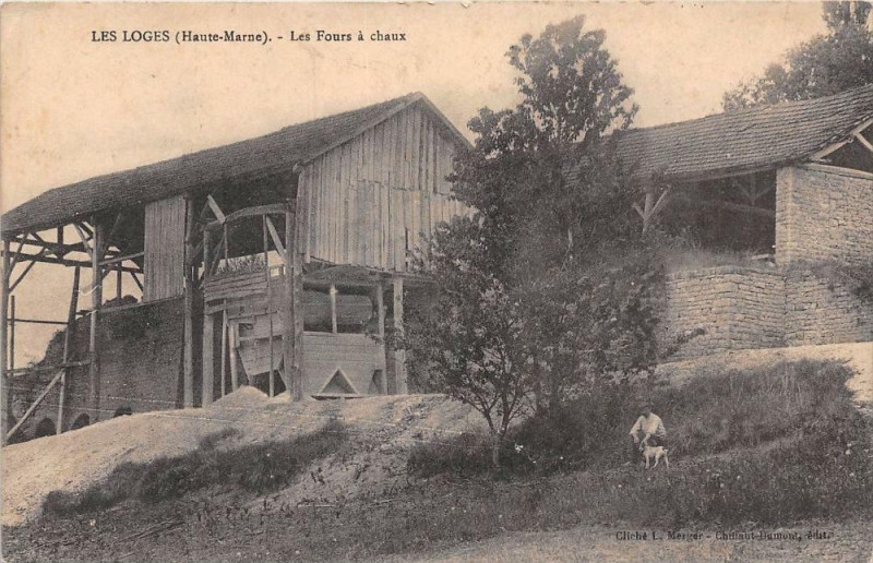 Carte postale ancienne Les Loges Les Fours A Chaux aux Loges