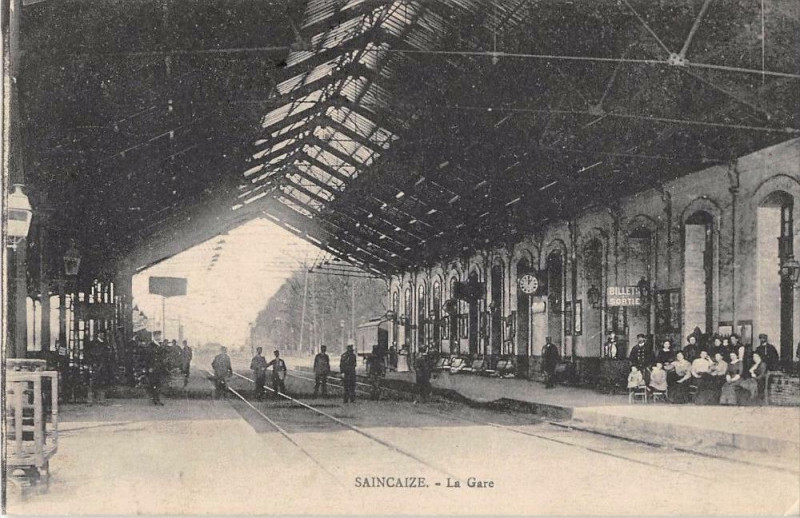 Carte postale ancienne Sancaize La Gare