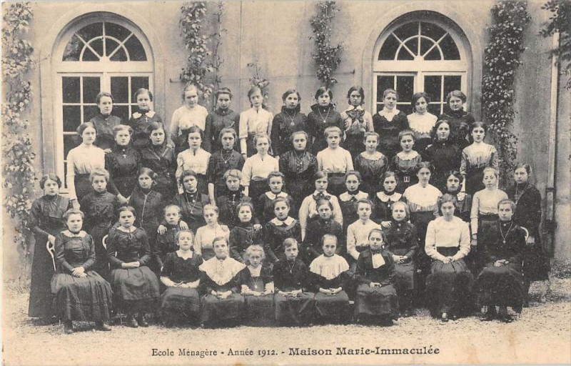Carte postale ancienne Nancy Ecole Menagere Annee 1912 Maison Marie Immaculee à Nancy