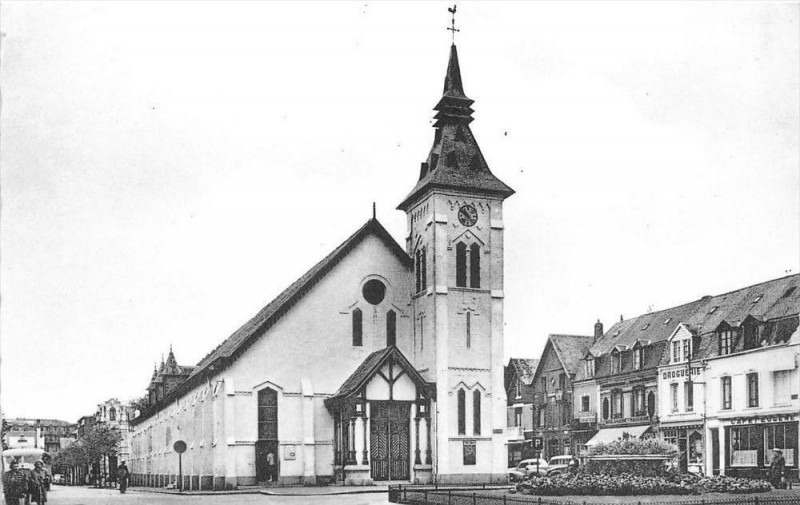 Carte postale ancienne Berck Plage L'Eglise à Berck