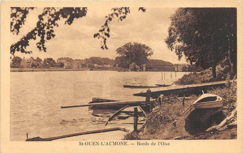 Carte postale ancienne Saint Ouen L'Aumone Bords De L'Oise