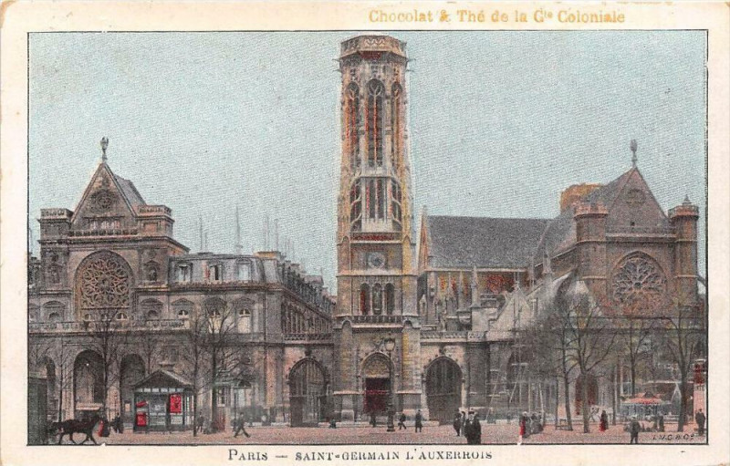 Carte postale ancienne Paris Publicite Saint Germain L'Auxerrois à Paris