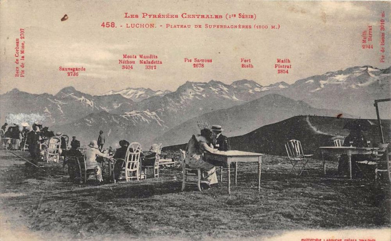 Carte postale ancienne Luchon Plateau De Superbagneres