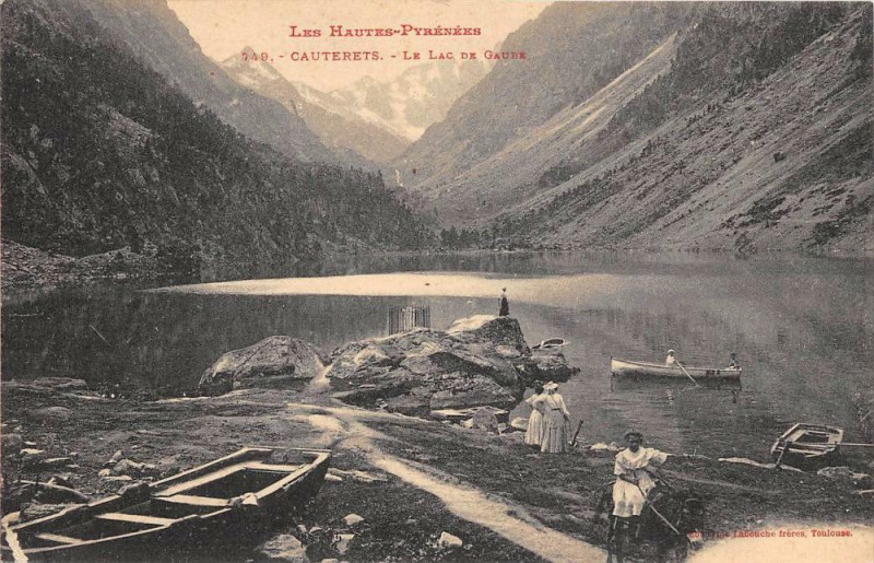 Carte postale ancienne Cauterets Lac De Gaube à Cauterets