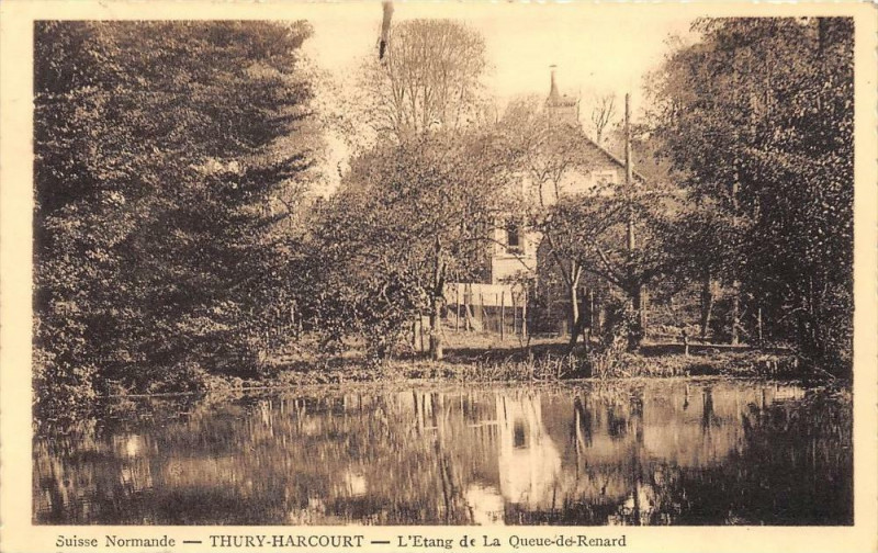 Carte postale ancienne Thury Harcourt Etang De La Queue De Renard