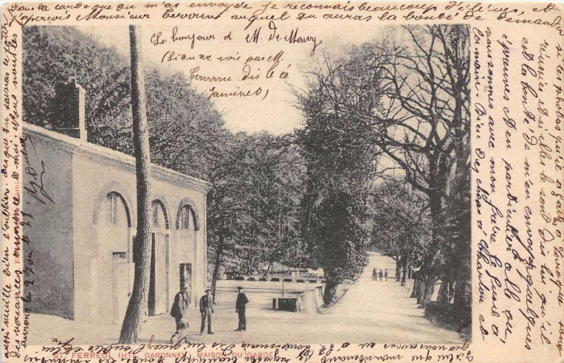 Carte postale ancienne Saint Ferreol Maison Du Garde (dos non divisé)