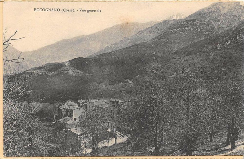 Carte postale ancienne 20  Bocognano  Vue Generale (dos non divisé)