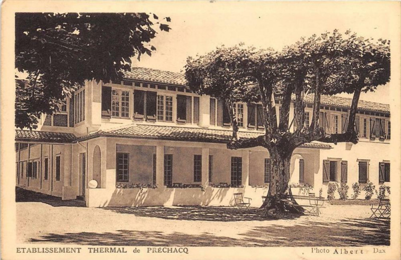 Carte postale ancienne Etablissement De Prechacq
