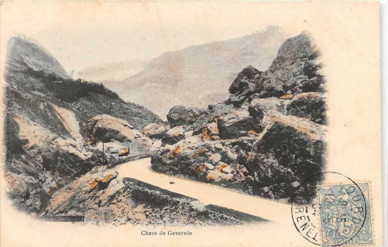 Carte postale ancienne Chaos De Gavarnie (dos non divisé)