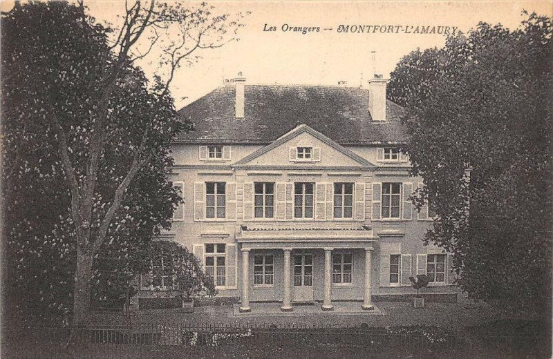 Carte postale ancienne Montfort L´AMAURY Les Orangers