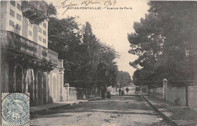 Carte postale ancienne 17 Royan Pontaillac Avenue De Paris