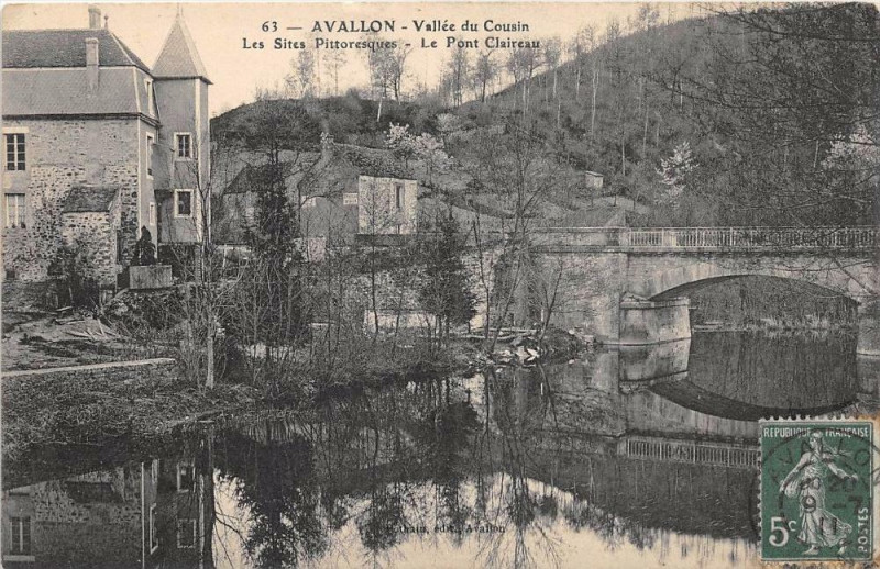 Carte postale ancienne Avallon La Pont Claireau à Avallon